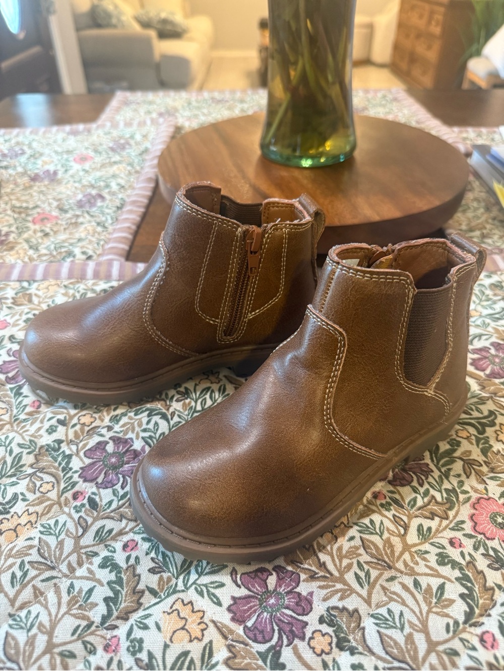 Kids Brown Chelsea Ankle Boots